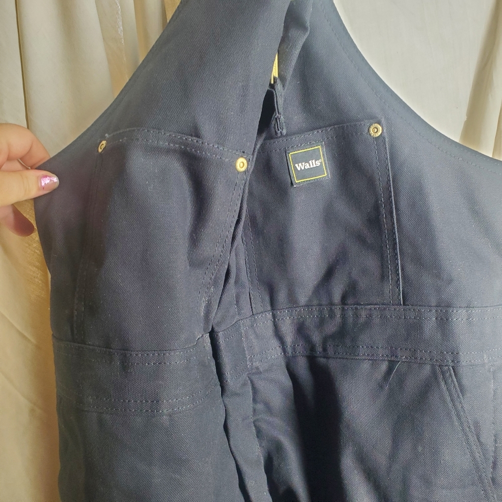 Mens Size L Walls Black Bibb Coveralls